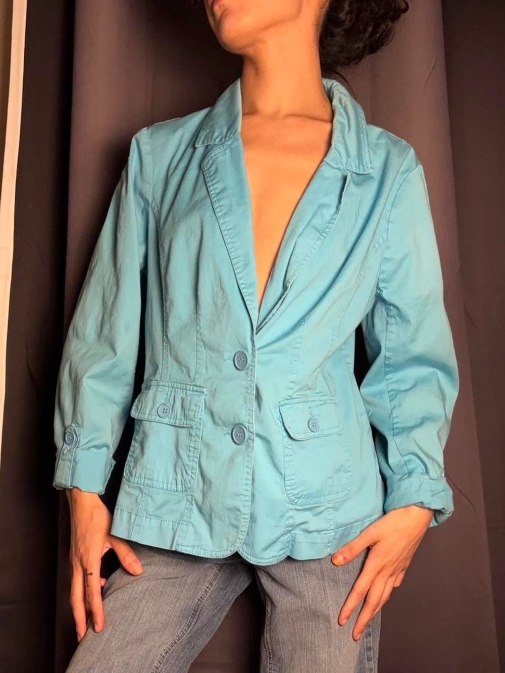 Y2K Light Blue Jacket by Studio Works